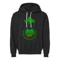 UFO Adduction As Me About My Butthole Garment-Dyed Fleece Hoodie