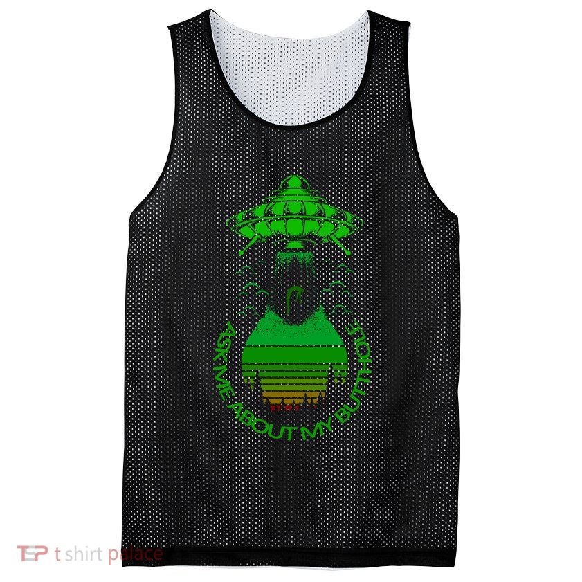 UFO Adduction As Me About My Butthole Mesh Reversible Basketball Jersey Tank