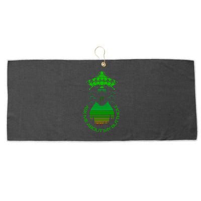 UFO Adduction As Me About My Butthole Large Microfiber Waffle Golf Towel