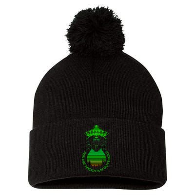 UFO Adduction As Me About My Butthole Pom Pom 12in Knit Beanie