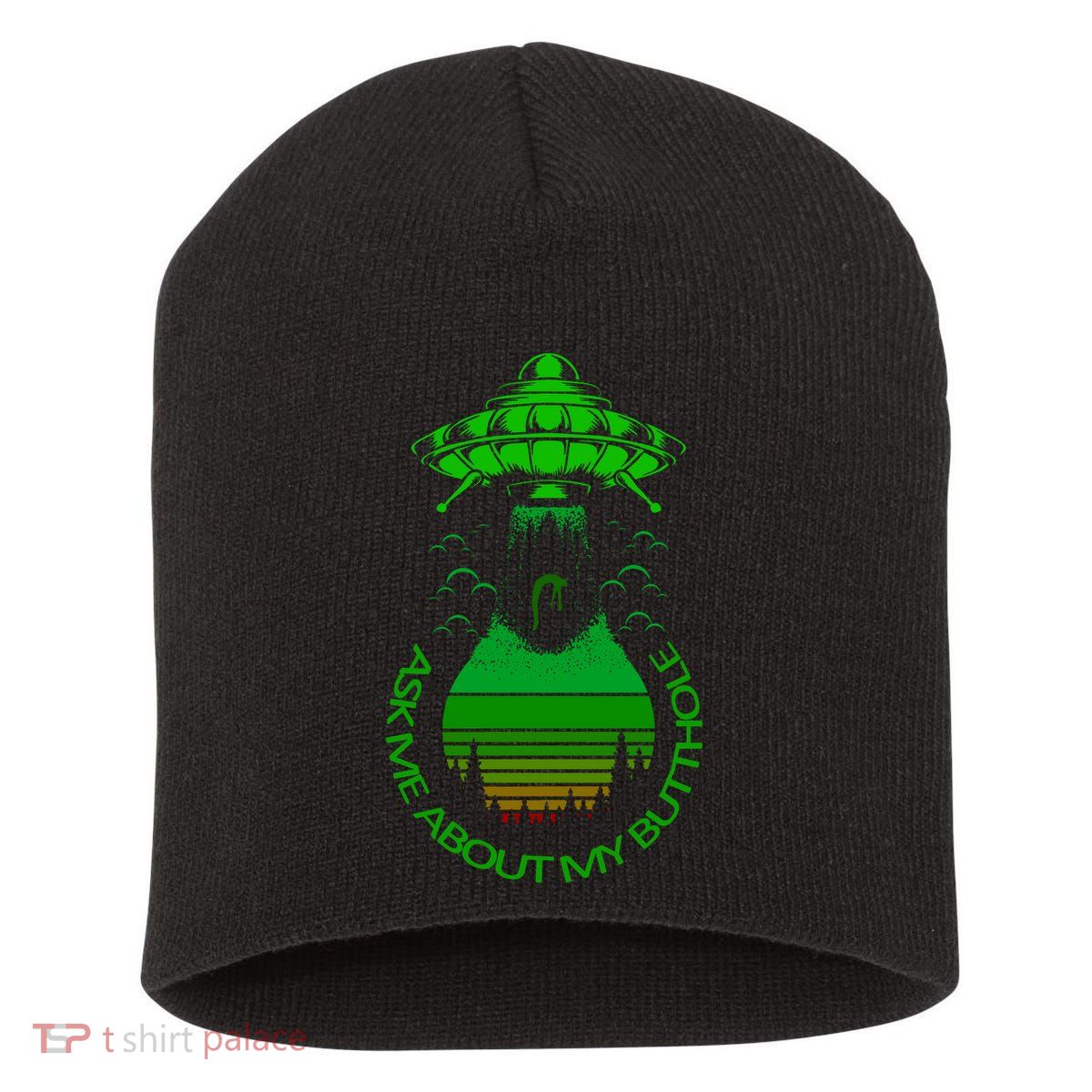 UFO Adduction As Me About My Butthole Short Acrylic Beanie