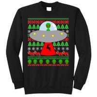 UFO Alien Abducting Reindeer Ugly Christmas Sweater Design Sweatshirt