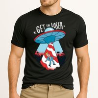 UFO Aliens Abducted Trump Get In Loser Cooling Performance Crew T-Shirt