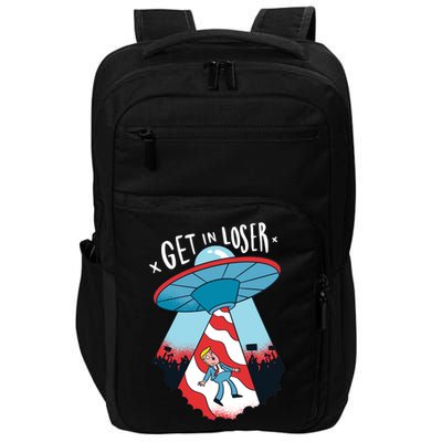 UFO Aliens Abducted Trump Get In Loser Impact Tech Backpack