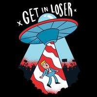 UFO Aliens Abducted Trump Get In Loser Wool Snapback Cap