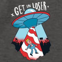 UFO Aliens Abducted Trump Get In Loser Vector Backpack