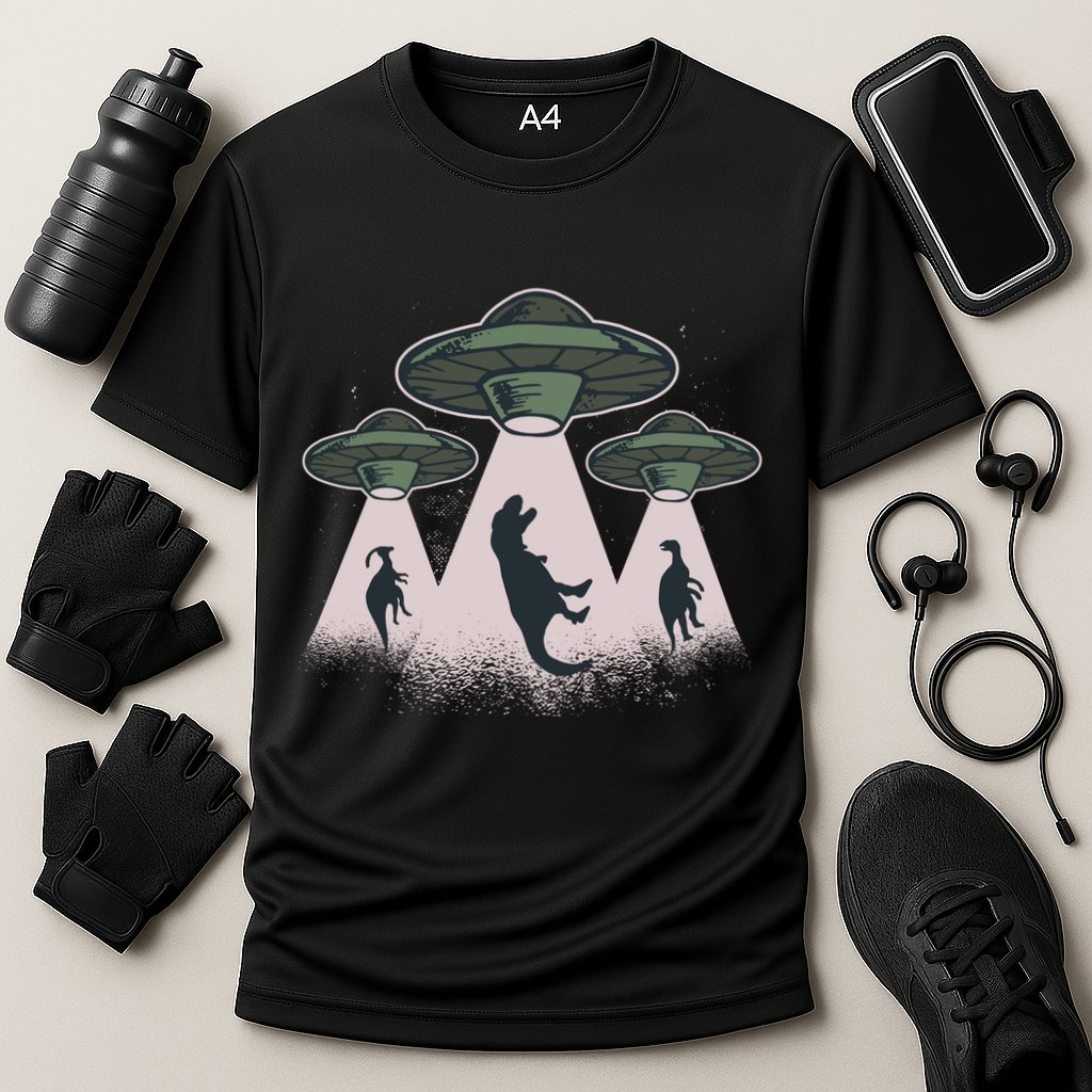 UFO Dinos Cooling Performance Crew T-Shirt
