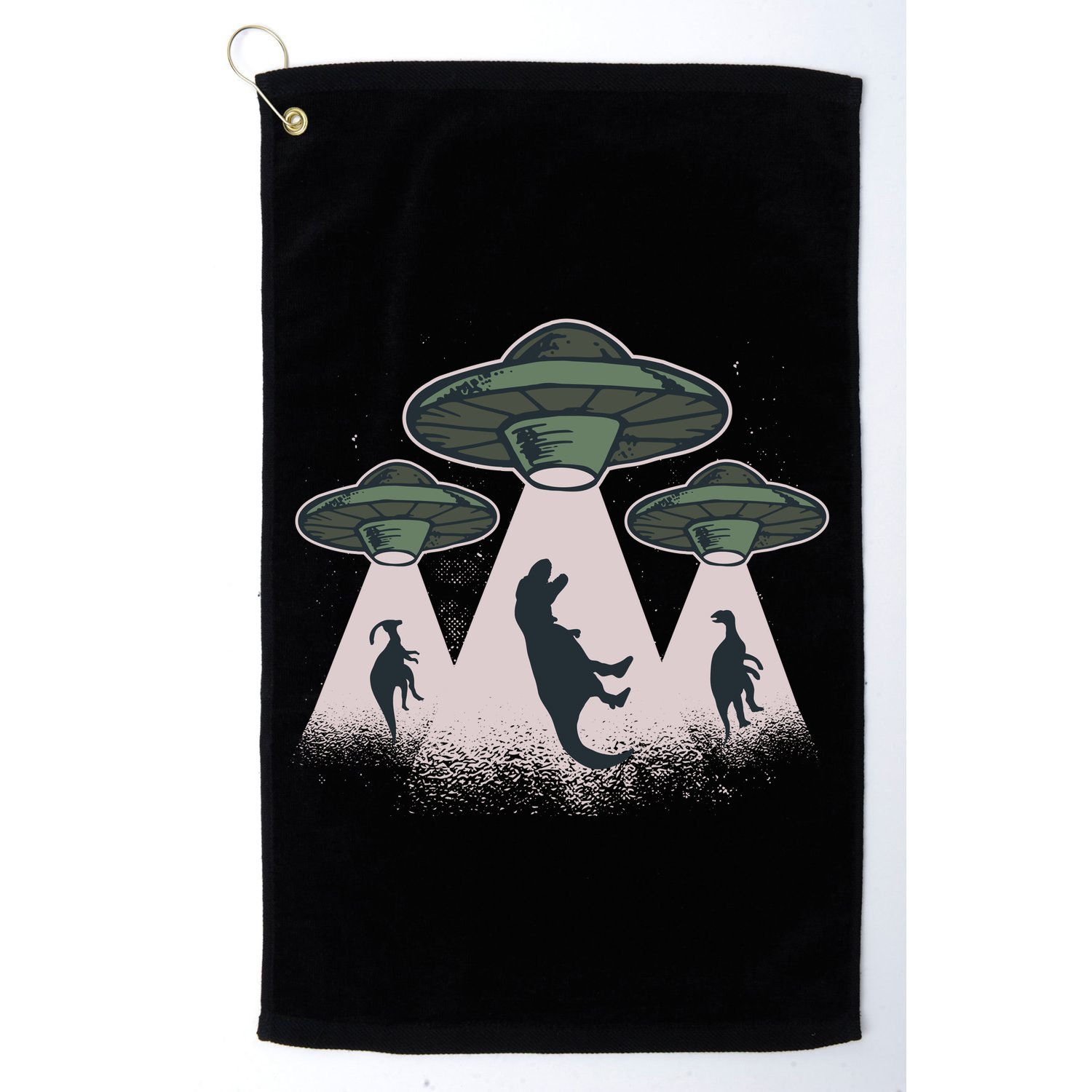 UFO Dinos Golf Towel