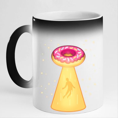 UFO Donuts 11oz Black Color Changing Mug