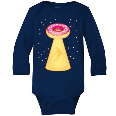 UFO Donuts Baby Long Sleeve Bodysuit