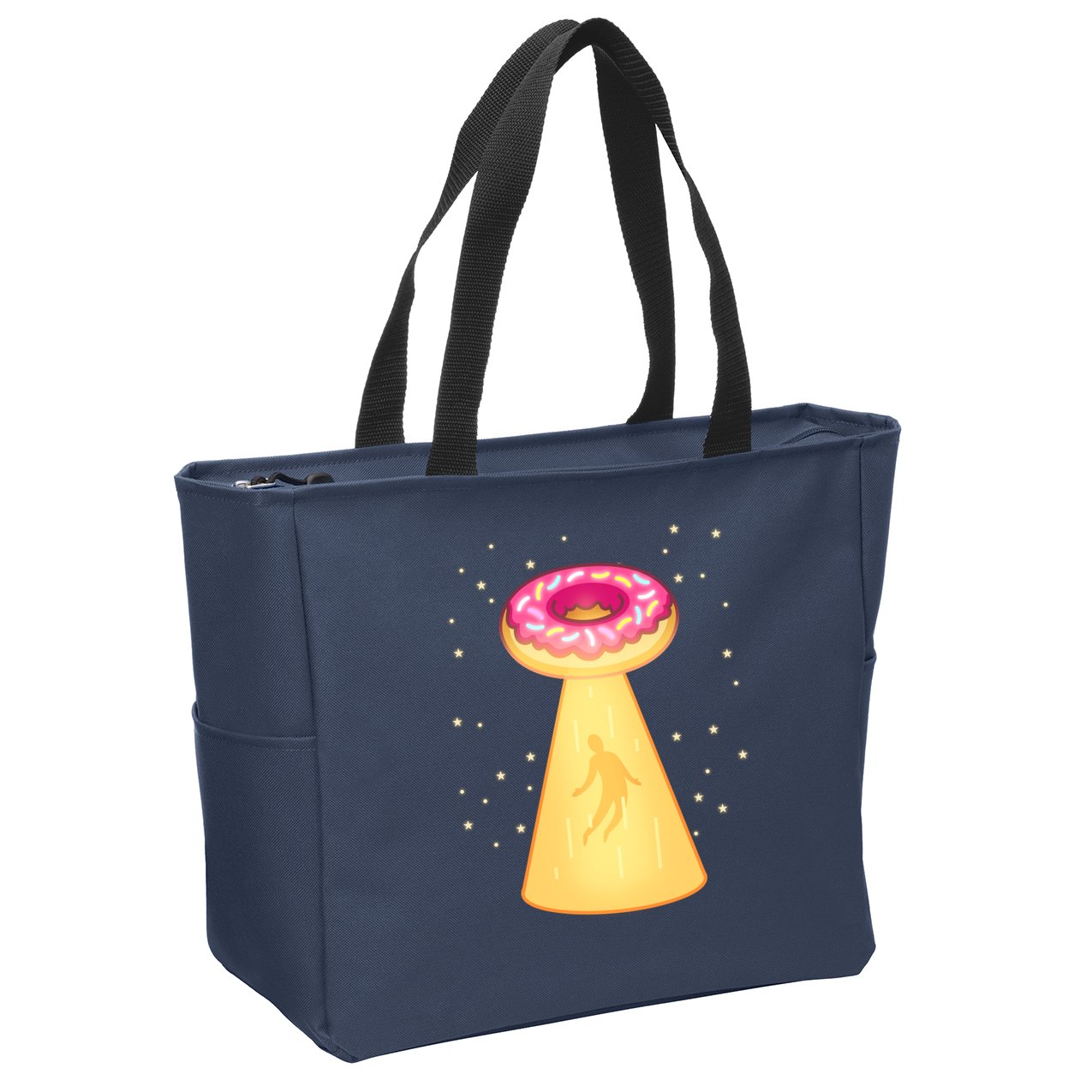 UFO Donuts Zip Tote Bag