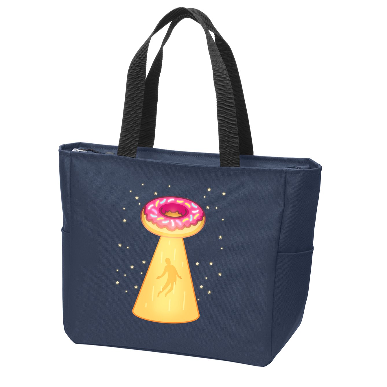 UFO Donuts Zip Tote Bag