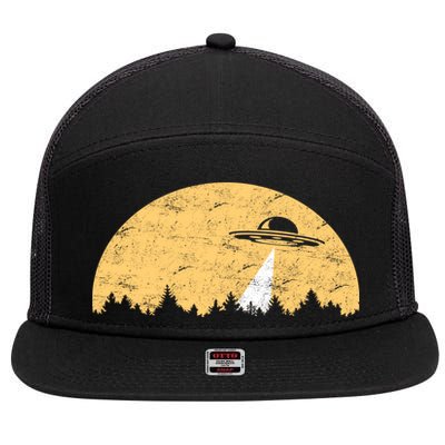 UFO Moon Wilderness 7 Panel Mesh Trucker Snapback Hat