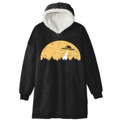 UFO Moon Wilderness Hooded Wearable Blanket