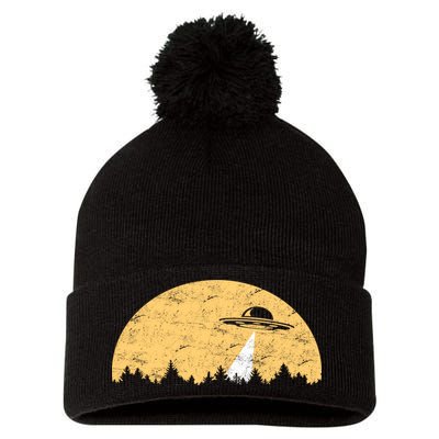 UFO Moon Wilderness Pom Pom 12in Knit Beanie