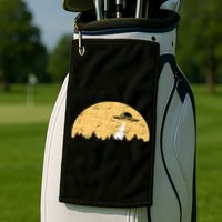 UFO Moon Wilderness Golf Towel