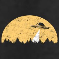 UFO Moon Wilderness Golf Towel