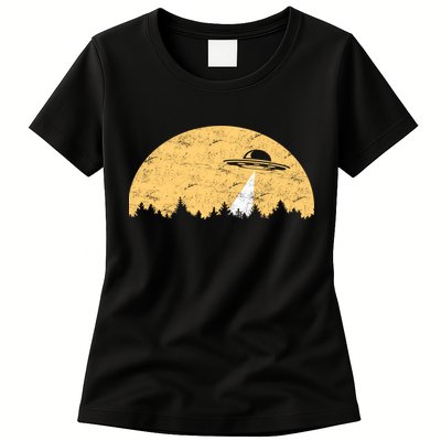 UFO Moon Wilderness Womens T-Shirt