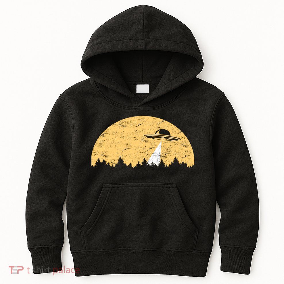 UFO Moon Wilderness Kids Hoodie