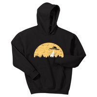 UFO Moon Wilderness Kids Hoodie