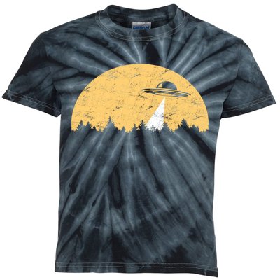 UFO Moon Wilderness Kids Tie-Dye T-Shirt