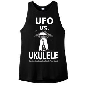 UFO Vs Ukulele Ladies PosiCharge Tri-Blend Wicking Tank