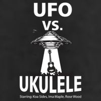 UFO Vs Ukulele Garment-Dyed Heavyweight T-Shirt