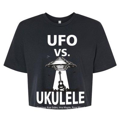 UFO Vs Ukulele Bella+Canvas Jersey Crop Tee