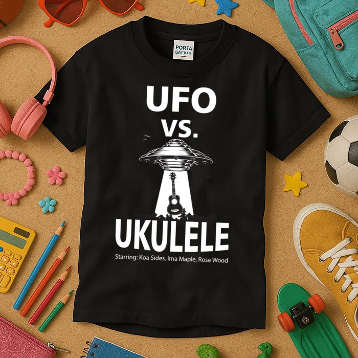 UFO Vs Ukulele Kids T-Shirt