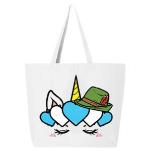 Unicorn Face Oktoberfest Cute German Bavarian Girls 25L Jumbo Tote