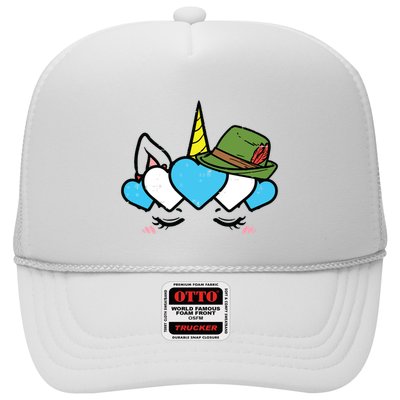 Unicorn Face Oktoberfest Cute German Bavarian Girls Trucker Hat