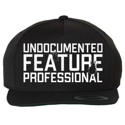 Undocumented Feature Professional Coder Software Developer Wool Snapback Cap