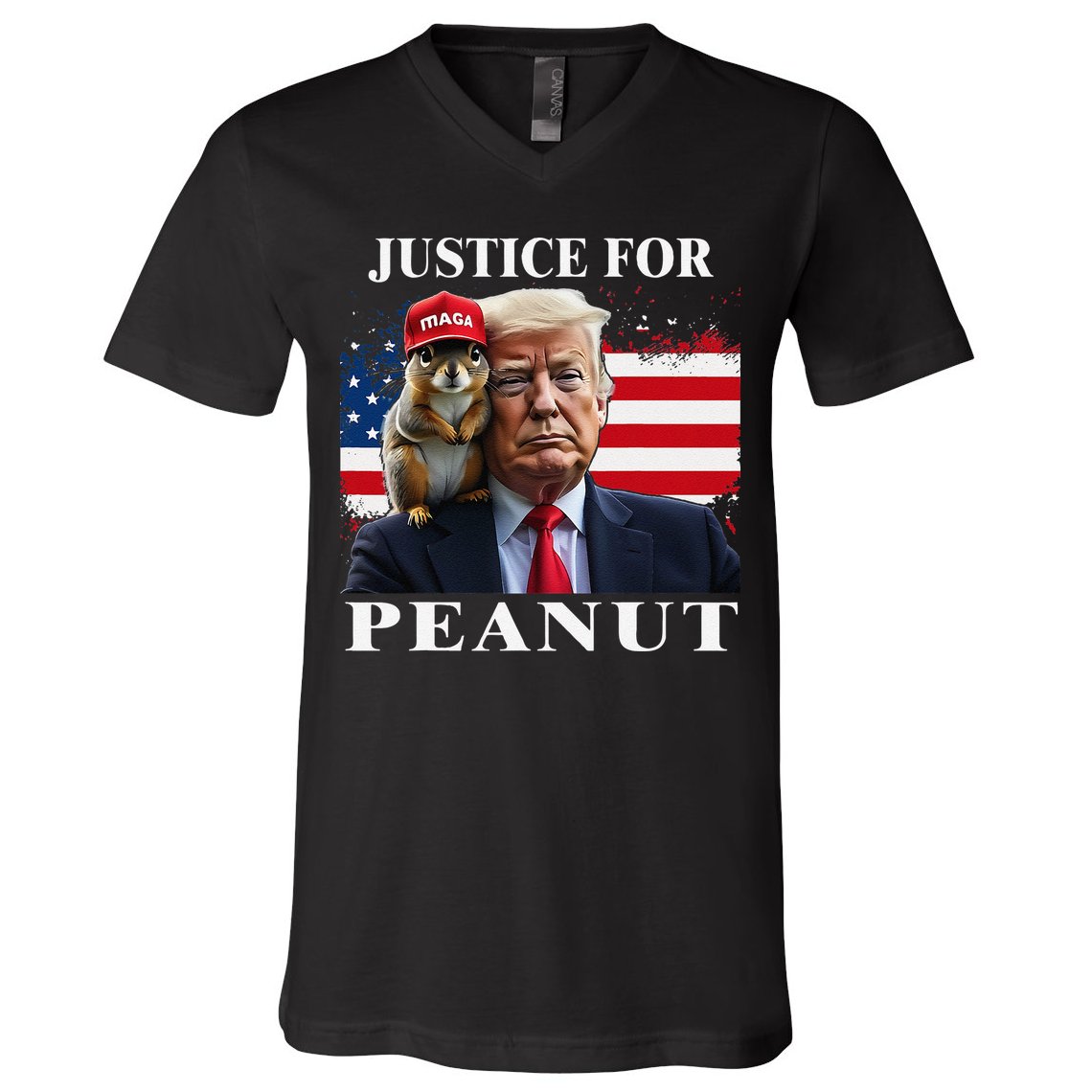 Ustice For Peanut And Fred V-Neck T-Shirt