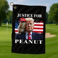 Ustice For Peanut And Fred Golf Towel