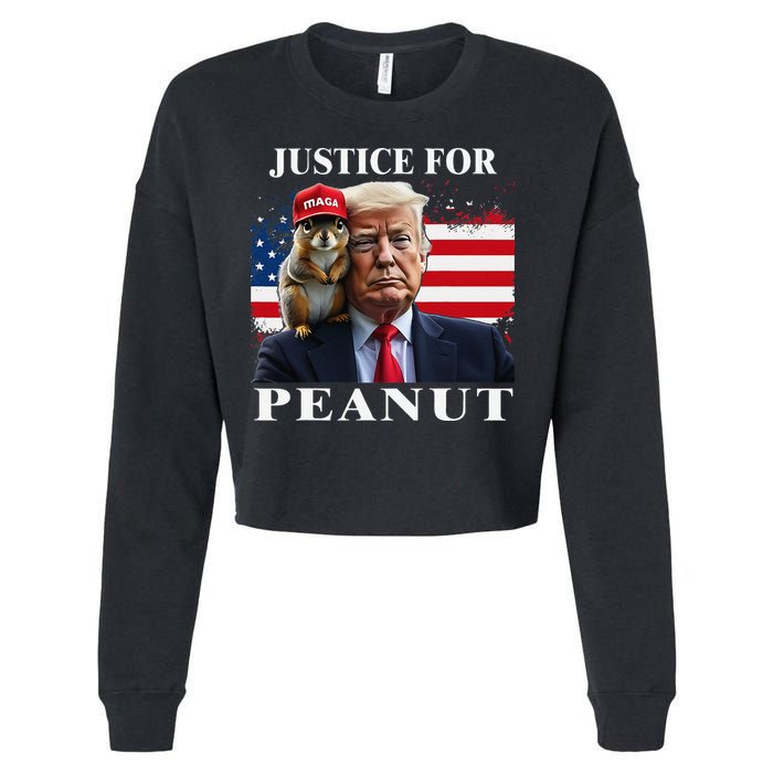 Ustice For Peanut And Fred Cropped Pullover Crew