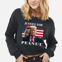 Ustice For Peanut And Fred Cropped Pullover Crew