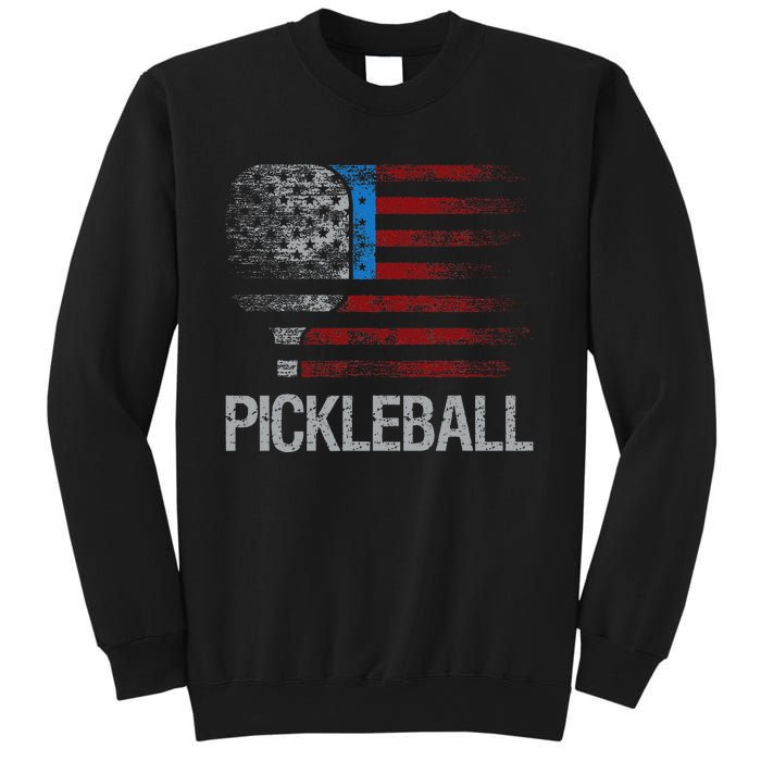 Us Flag Pickleball Player Paddleball Lover Sweatshirt