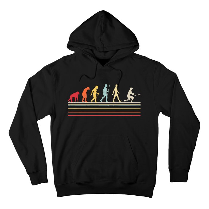 Ultimate Frisbee Player Evolution Vintage Flying Disc Hoodie