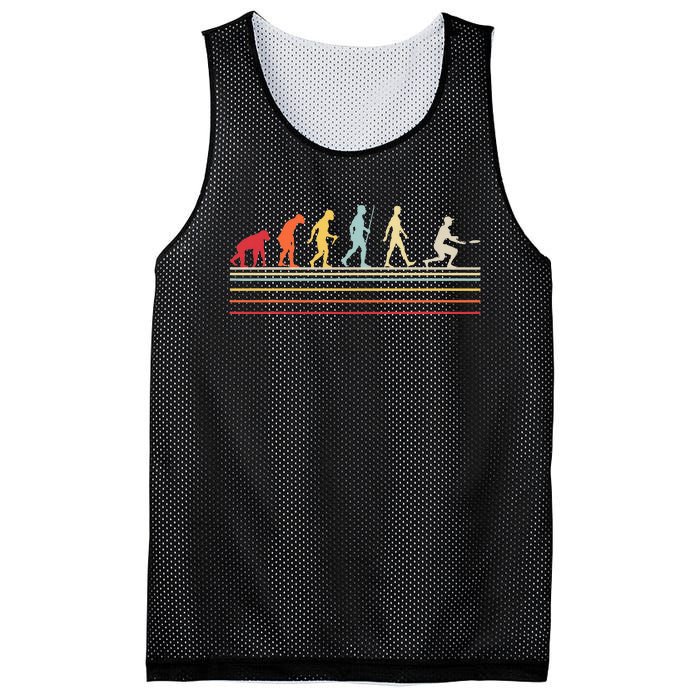 Ultimate Frisbee Player Evolution Vintage Flying Disc Mesh Reversible Basketball Jersey Tank