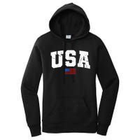 USA Flag Patriotic 4th Of July America Day Of Independence Women's Pullover Hoodie