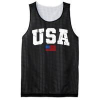 USA Flag Patriotic 4th Of July America Day Of Independence Mesh Reversible Basketball Jersey Tank