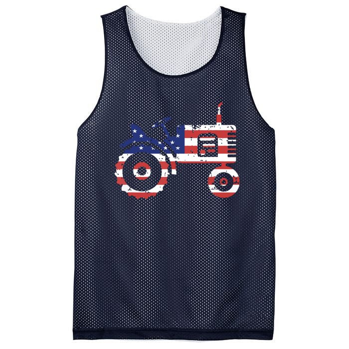 USA Flag Patriotic Tractor American Farmer Mesh Reversible Basketball Jersey Tank