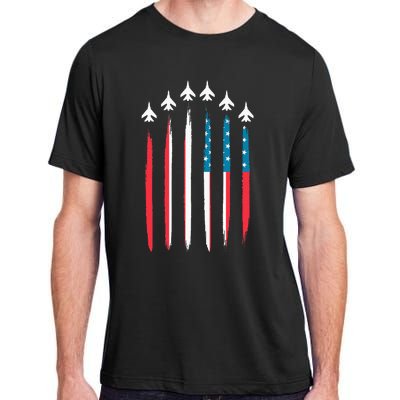 US Flag Patriotic American Happy 4th Of July Adult ChromaSoft Performance T-Shirt