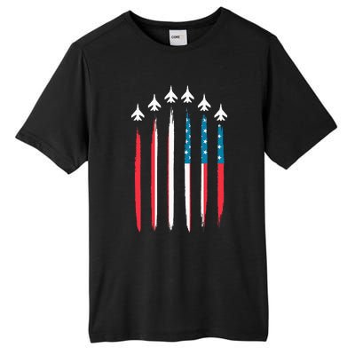 US Flag Patriotic American Happy 4th Of July Tall Fusion ChromaSoft Performance T-Shirt