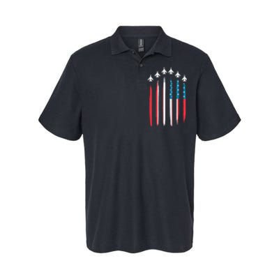 US Flag Patriotic American Happy 4th Of July Softstyle Adult Sport Polo