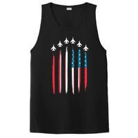 US Flag Patriotic American Happy 4th Of July PosiCharge Competitor Tank