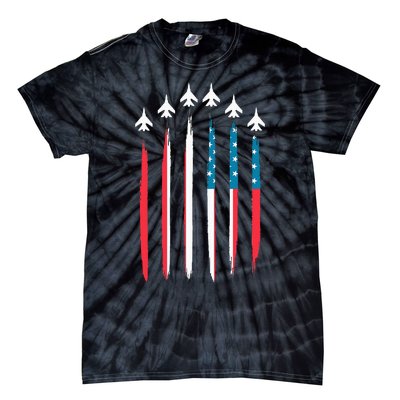 US Flag Patriotic American Happy 4th Of July Tie-Dye T-Shirt