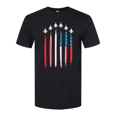 US Flag Patriotic American Happy 4th Of July Softstyle CVC T-Shirt