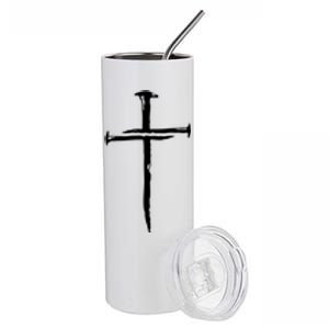 Usa Flag Patriotic American Faith Over Fear Prayer Stainless Steel Tumbler