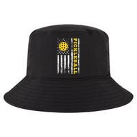 US Flag Pickleball Player Paddleball Lover Cool Comfort Performance Bucket Hat